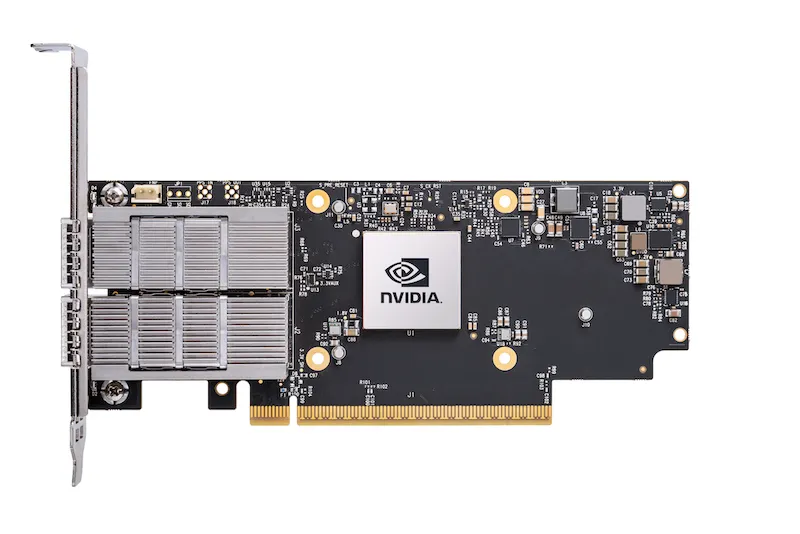 Adaptador Nvidia Connectx-7 MCX75310aas-Neat (900-9X766-003N-SQ0) Osfp de porta única Infiniband: Ndr 400GB/s (Velocidade padrão) Ethernet: 400gbe 0