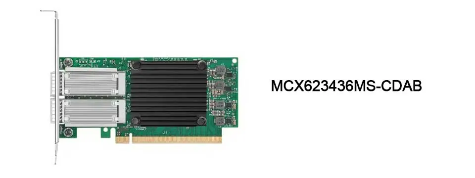 Nvidia MCX623436an-Cdab Connectx-6 Dx En Cartão de Adaptador, 100GB, Ocp3.0, com Gerenciamento de Hospedeiros, Dual-Port Qsfp56, Pcie 4.0 X16, Sem Criptografia, Thumbscrew (Pull Tab) 0