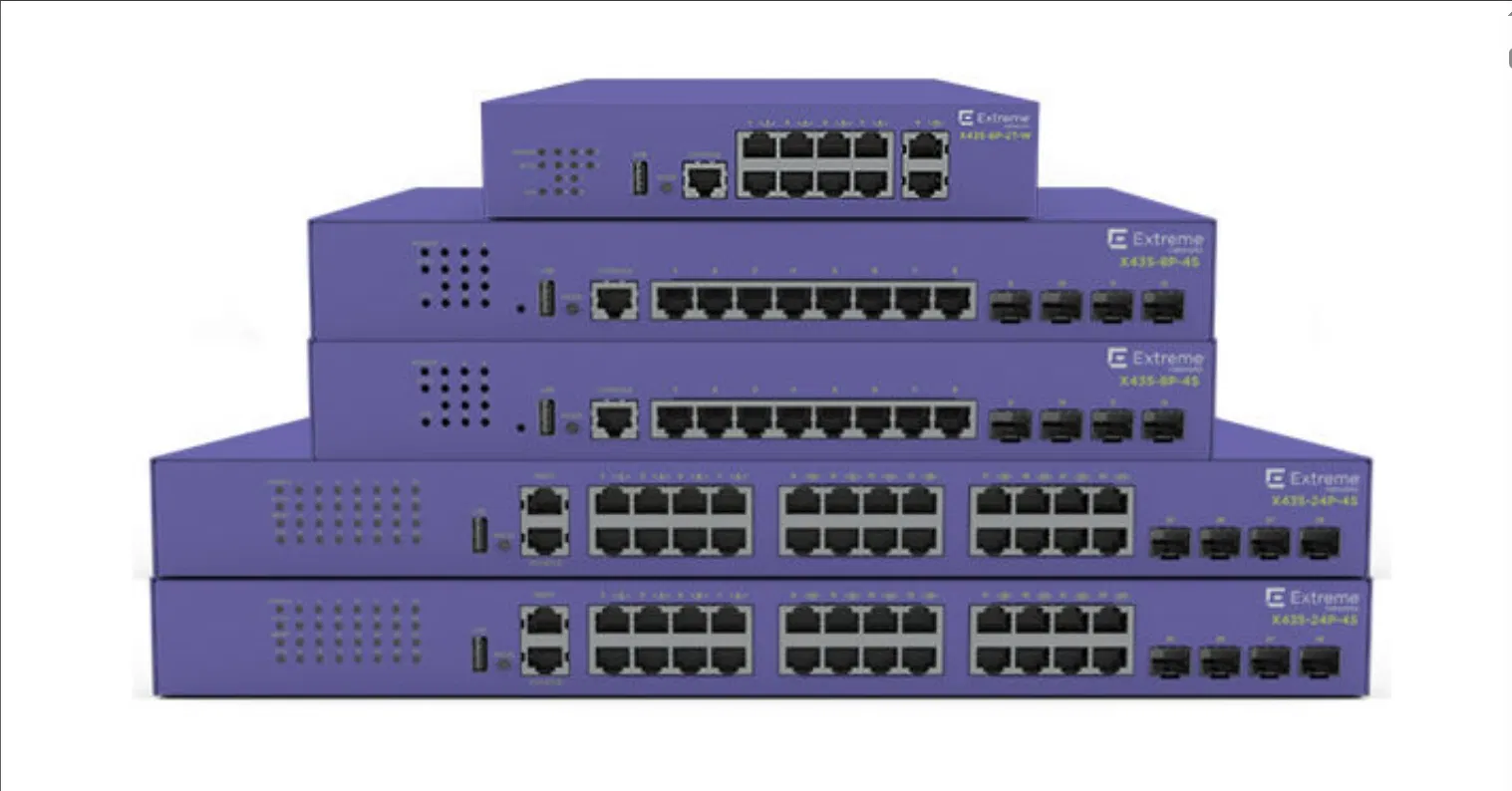 Switch de rede Mellanox de alto desempenho Extreme X435-8p-4s para conectividade rápida 0