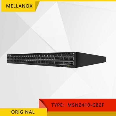 portos SFP28 do interruptor de rede MSN2410-CB2F de 25Gb 100GbE Mellanox 1U 48