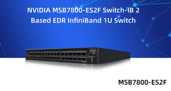 Elevado desempenho portuário dos interruptores dos ethernet de MSB7800-ES2F 36 Mellanox