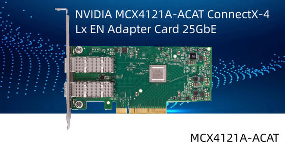 Placa de interface de rede MCX4121A-ACAT do porto duplo SFP28 PCIe3.0 X8 do EN 25GbE de Mellanox ConnectX-4 Lx