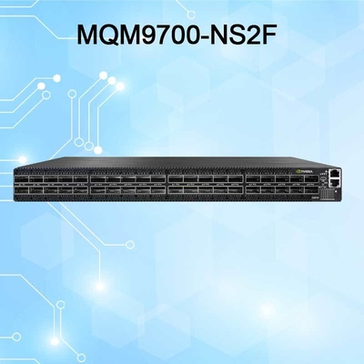 MQM9790-NS2F Mellanox Network Switch P2C Airflow 64 Porta NDR 32 Porta OSFP não gerenciada