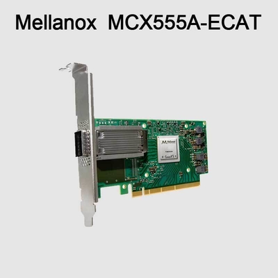 Adaptador EDR/100GbE da placa de rede ConnectX-5 VPI de MCX555A-ECAT Mellanox