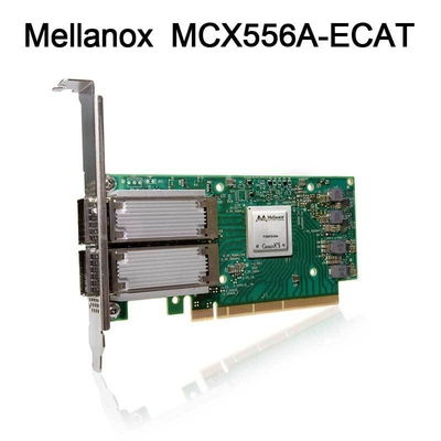 ConectX-5 VPI Adaptador Mellanox Network Card EDR IB 100GbE Dual Port QSFP28 PCIe3.0 MCX556A-ECAT