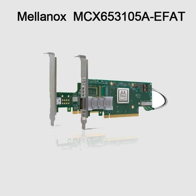 adaptador da placa de rede ConnectX-6 VPI de 100g MCX653105A-EFAT Mellanox para o servidor