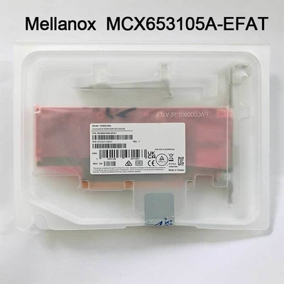 adaptador da placa de rede ConnectX-6 VPI de 100g MCX653105A-EFAT Mellanox para o servidor