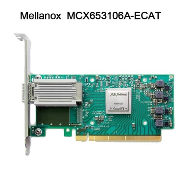 100g HDR Infiniband Mellanox 100gb Nic Interface de Rede QSFP56 MCX653106A-ECAT