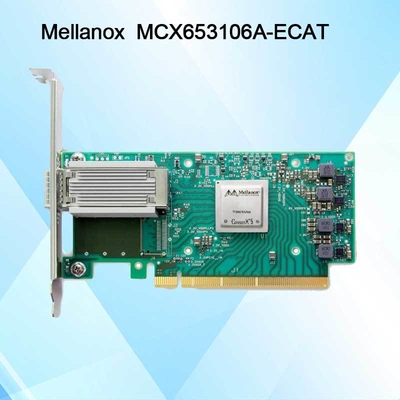 100g HDR Infiniband Mellanox 100gb Nic Interface de Rede QSFP56 MCX653106A-ECAT