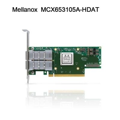 cartão Nic Network Interface MCX653105A-HDAT ConnectX-6 de 200GbE Mellanox Sfp Pcie