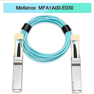 Cable QSFP Mellanox AOC baseado em VCSEL MFA1A00-E030 IB EDR até 100Gb/S