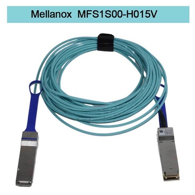 Conexões eficientes rápidas 100GbE 25GbE de Data Center do cabo da fibra do cabo MFS1S00-H015V Aoc de Mellanox AOC DAC