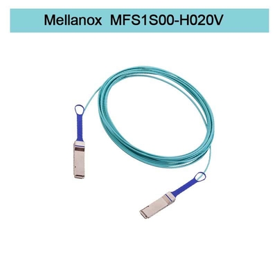 MFS1S00-H020V(980-9I45T-00H020) Cabo AOC Mellanox Ethernet 200GbE QSFP56 Cabo Óptico Ativo cabos infiniband
