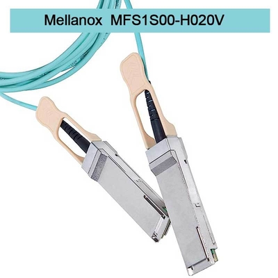MFS1S00-H020V(980-9I45T-00H020) Cabo AOC Mellanox Ethernet 200GbE QSFP56 Cabo Óptico Ativo cabos infiniband