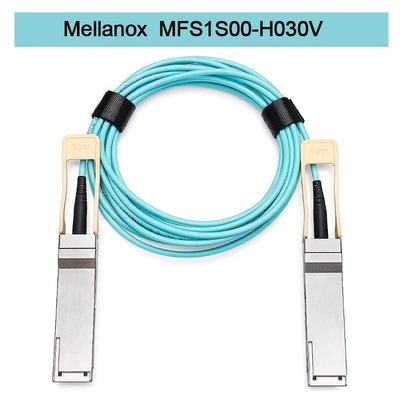 MFS1S00-H030V(980-9I440-00H030) Cabo de rede Aoc IB HDR Até 200Gb/S QSFP56 30m 200GBase-AOC QSFP56 A QSFP56