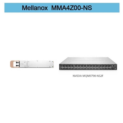 MMA4Z00-NS SFP+ MELLANOX Compatível com 800G 2xSR4 OSFP PAM4 850nm 50m InfiniBand NDR Module