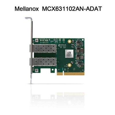 Porto duplo SFP28 PCIE 4,0 X8 de 25GB Nic Mellanox Network Card MCX631102AN-ADAT