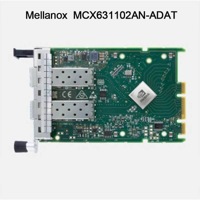 Porto duplo SFP28 PCIE 4,0 X8 de 25GB Nic Mellanox Network Card MCX631102AN-ADAT