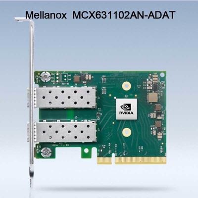 Porto duplo SFP28 PCIE 4,0 X8 de 25GB Nic Mellanox Network Card MCX631102AN-ADAT
