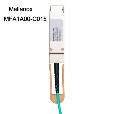 cabo ethernet MFA1A00-C015 15m de 100GbE QSFP LSZH Mellanox AOC