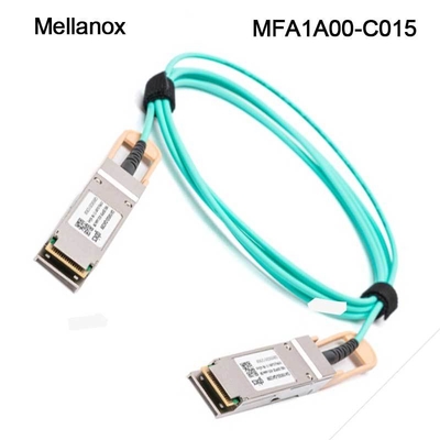 cabo ethernet MFA1A00-C015 15m de 100GbE QSFP LSZH Mellanox AOC