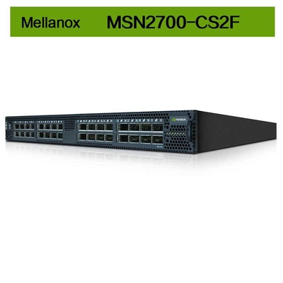 MSN2700-CS2F Mellanox Switch Spectrum Baseado em 32 Portos 100GbE Open Ethernet Platform