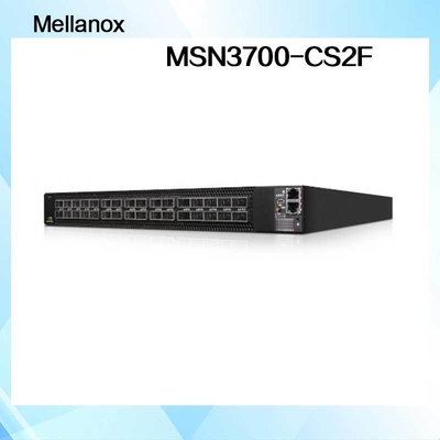 Fontes de alimentação do interruptor de rede MSN3700-CS2F do FDR Mellanox 100GbE 1U 2 (C.A.)
