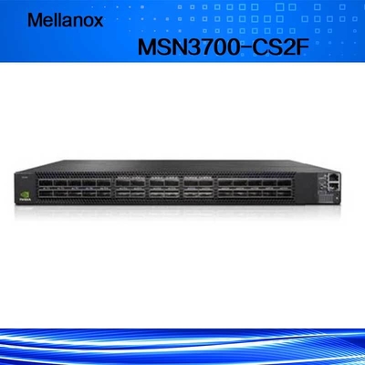 Fontes de alimentação do interruptor de rede MSN3700-CS2F do FDR Mellanox 100GbE 1U 2 (C.A.)