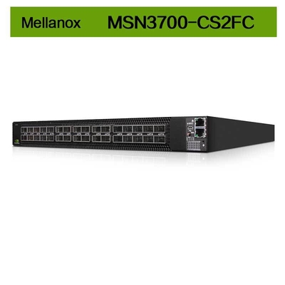 Interruptor de rede MSN3700 das fontes de alimentação Mellanox da C.A. de Linux 2 do cúmulo - portos QSFP28 de CS2FC 100GbE 1U 32