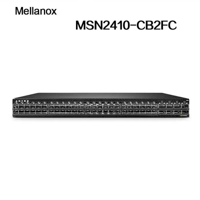 O cúmulo Linux do interruptor de rede de MSN2410-CB2FC Mellanox sN2410Mellanox 48 SFP28 move 8 portos QSFP28