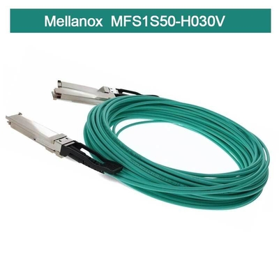 Infiniband Mellanox AOC MFS1S50-H030V VPI HDR & ETH 2x100Gb/S 30M QSFP56 novo e original