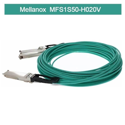Divisor IB HDR MMF Mellanox AOC Cable MFS1S50-H020V (QSFP56 Para 2xQSFP56)