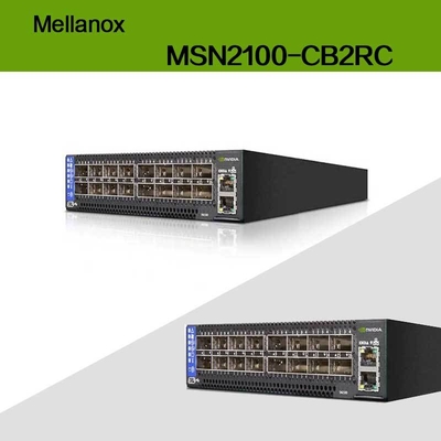 Max Speed EDR Nvidia Mellanox Spectrum Baseado em 100gbe 1u Open Ethernet Switch com Cumulus Linux MSN2100-CB2RC 16 Qsfp28 Portes