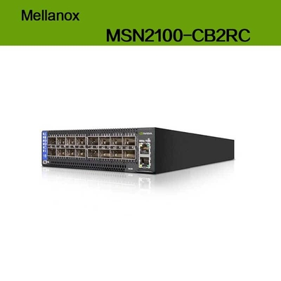 Max Speed EDR Nvidia Mellanox Spectrum Baseado em 100gbe 1u Open Ethernet Switch com Cumulus Linux MSN2100-CB2RC 16 Qsfp28 Portes