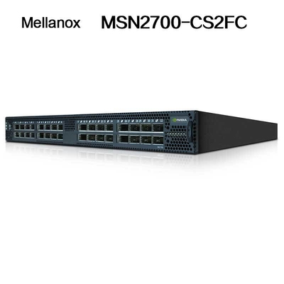 - Interruptor de rede frente e verso MSN2700 de Linux Mellanox do cúmulo - CS2FC completo 100GbE 1U