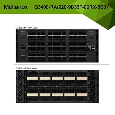 Comutador de banda Infini XDR baseado em Quantum-3 Q3400-RA 920-9B36F-00RX-8S0 4U 144 portas XDR Mais de 72 gaiolas OSFP 8 fontes de alimentação