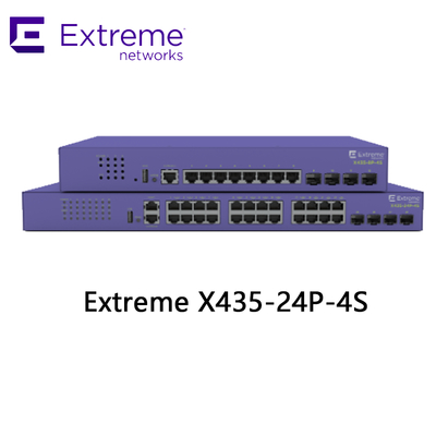 24P Extreme Networks X435 AVB Switch X435 4S 68Gbps 50,6Mpps novo e original