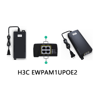 Adaptador de energia de rede H3c Ewpam1upoe2 60 portas 55W-1V-1.1A-DC >200Mbps Carton