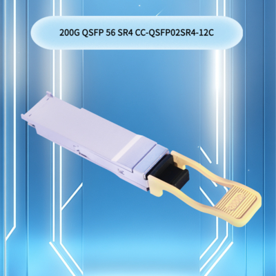 Transceptor Óptico Qsfp56 Sr4 de 200g 100m em Fibra Om4 / 70m em Fibra Om3 Interconexão de Computação de Alto Desempenho para Data Centers