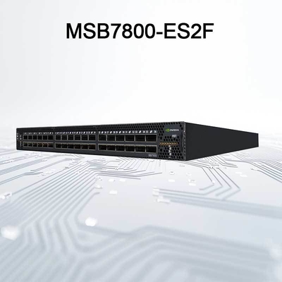 Alta velocidade do interruptor da rede IB Mellanox 100gb de MSB7800-ES2F no centro da data
