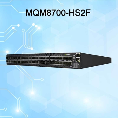 920-9b110-00rh-0m0 Mellanox Mqm8700-HS2r Quantum Hdr Infiniband Switch 40 Qsfp56 Portos Taxa de transmissão 10/100/1000Mbps