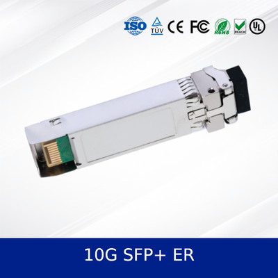 Módulo de transceptor óptico 10G SFP+ ER para Ethernet de data-center Alto desempenho, baixa potência, confiável