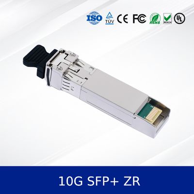 Módulo transceptor óptico 10G SFP+ ZR Alcance Estendido, Receptor APD, Temperatura Industrial