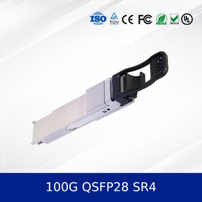 Qsfp-100g-Sr4 100gbase-Sr4 Qsfp28 módulo de transceptor óptico 850nm 100m Dom MPO-12 Mmf transceptores de fibra óptica