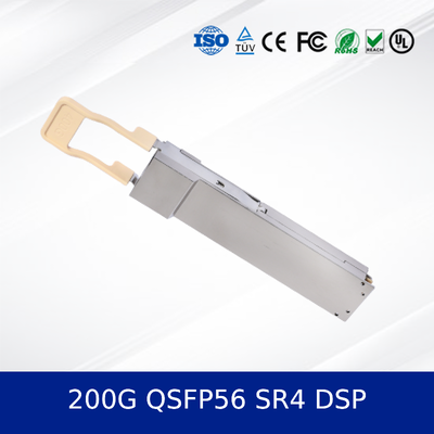Ethernet Modulo de transmissor óptico de alto desempenho 200G QSFP56 SR4 DSP Novo