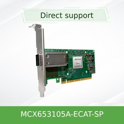 Cartão de rede Mellanox de 10 GB MCX653105A-ECAT-SP MCX653106A-ECAT