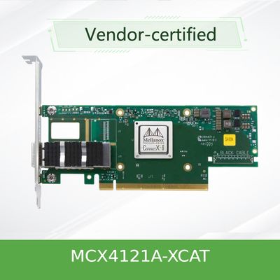 Latência da placa de rede 25Gb/S SFP28 QSFP28 de MCX4121A-XCAT Mellanox baixa flexível