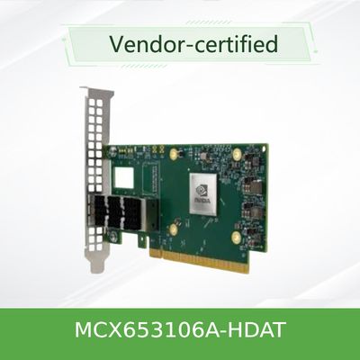 Cofre forte esperto de alta velocidade da placa de rede 200gbe de MCX653106A-HDAT-SP Mellanox