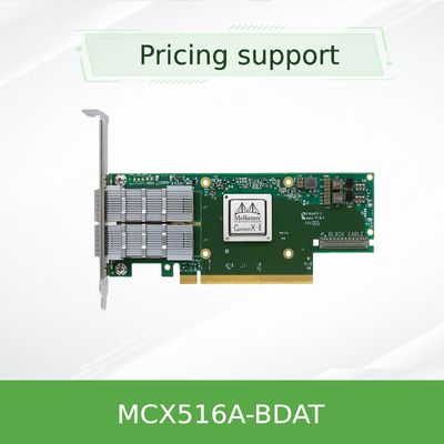 ConnectX-5 porto ex QSFP28 4,0 X16 do cartão MCX516A-BDAT 40GbE 2x do adaptador de rede do EN Mellanox