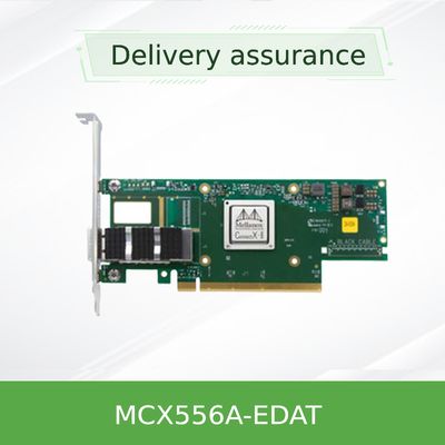 NIC MCX556A-EDAT ConnectX-5 QSFP28 de Mellanox 100gbe do cartão do adaptador de rede de EDR/100GbE VPI
